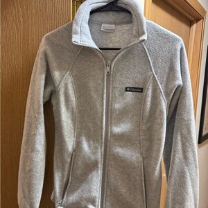 Columbia Light Gray Fleece Jacket